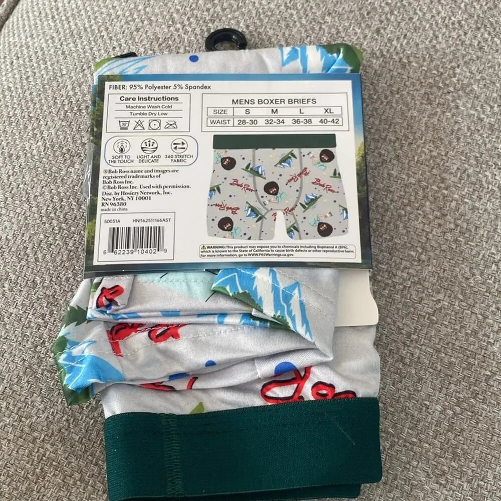 Bob Ross the joy of painting mens boxer briefs